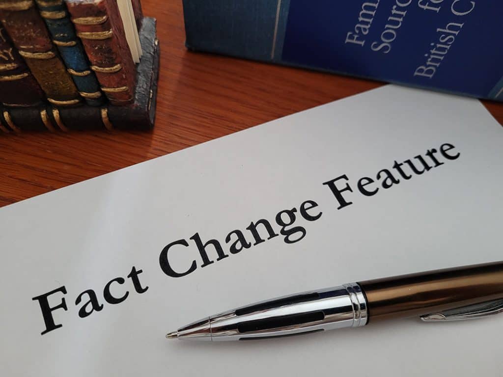 BC Divorce Options fact change service