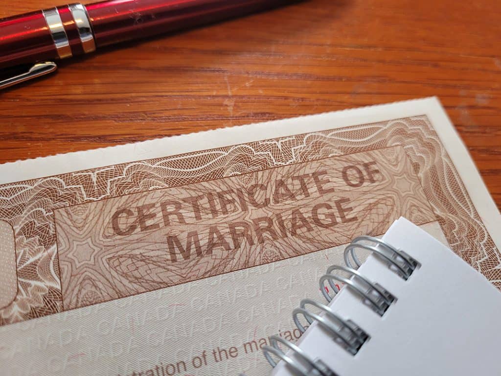 BC Divorce Options marriage certificate service