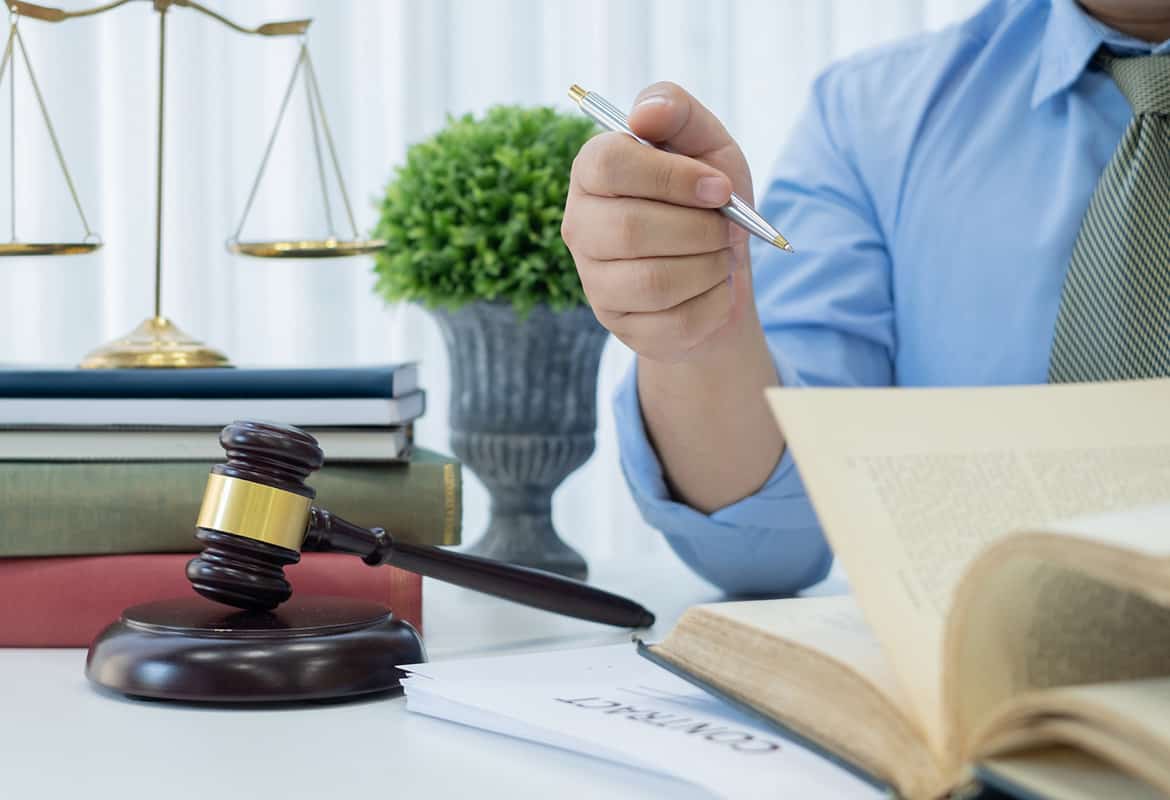 BC Divorce Options lawyer working at their desk